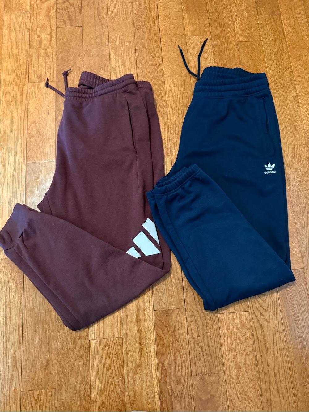Lot of 2 Adidas Joggers Pants Men's Size XL Athletic Drawstring